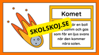Allt om vårt solsystem - Kort fakta + frågor