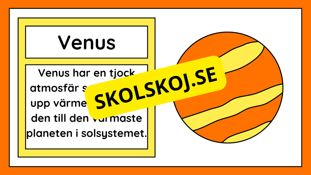 Allt om vårt solsystem - Kort fakta + frågor