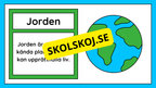 Allt om vårt solsystem - Kort fakta + frågor