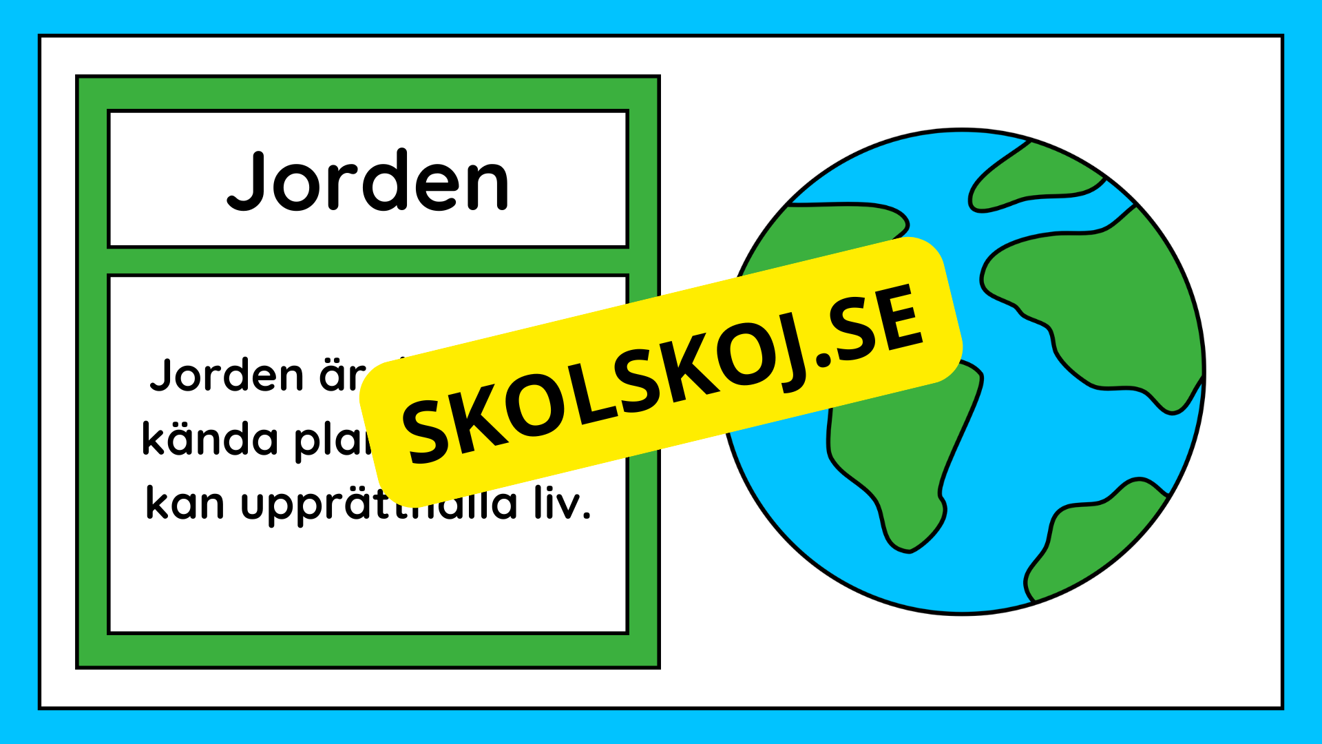 Allt om vårt solsystem - Kort fakta + frågor