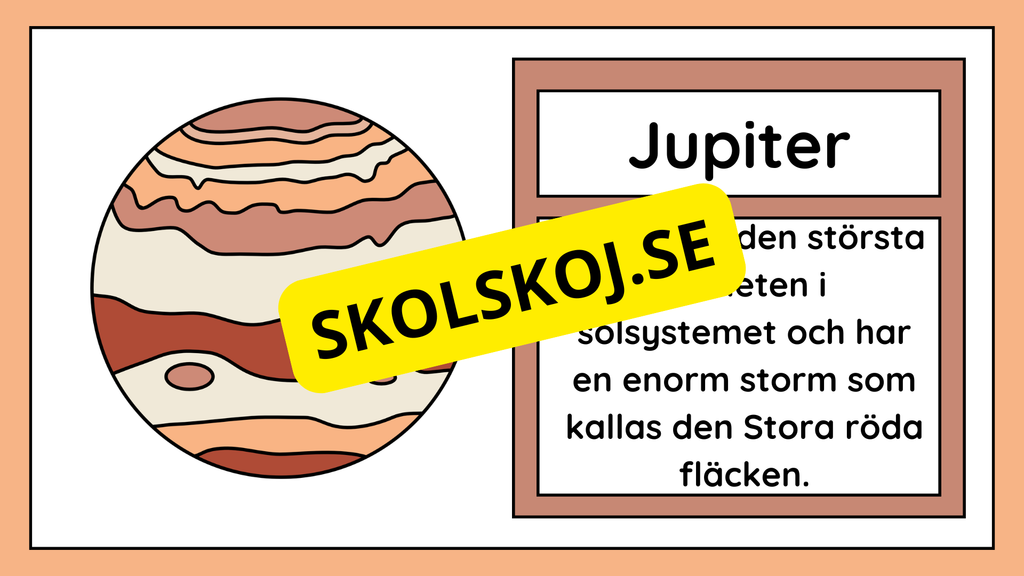 Allt om vårt solsystem - Kort fakta + frågor