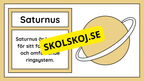 Allt om vårt solsystem - Kort fakta + frågor