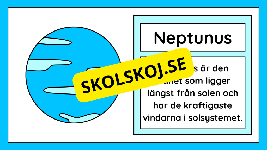 Allt om vårt solsystem - Kort fakta + frågor