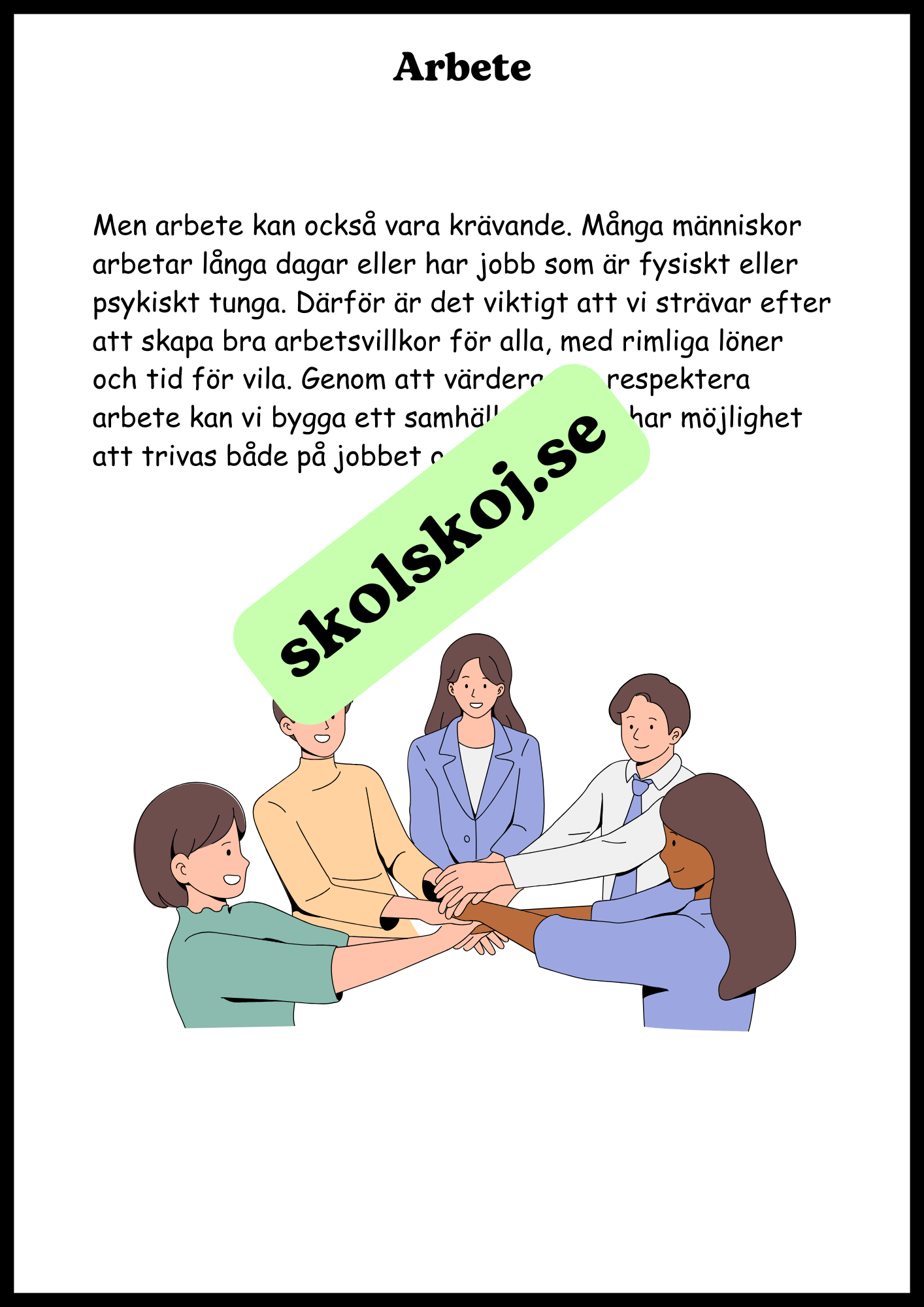 Arbete, pengar och ekonomi - SO - Årskurs 4 - 6