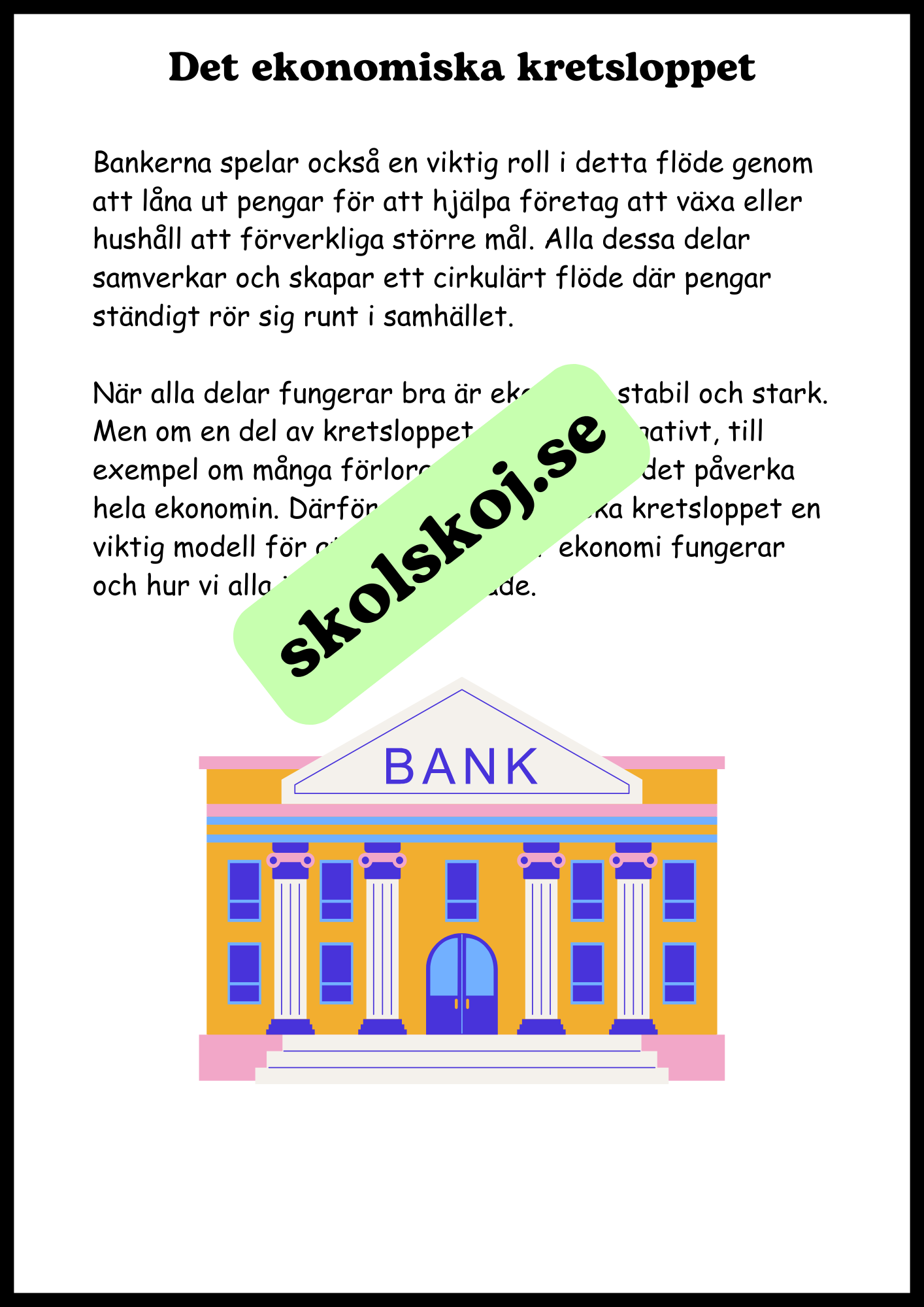 Arbete, pengar och ekonomi - SO - Årskurs 4 - 6