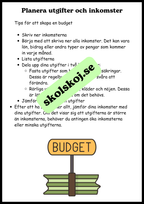 Arbete, pengar och ekonomi - SO - Årskurs 4 - 6