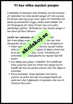 Arbete, pengar och ekonomi - SO - Årskurs 4 - 6