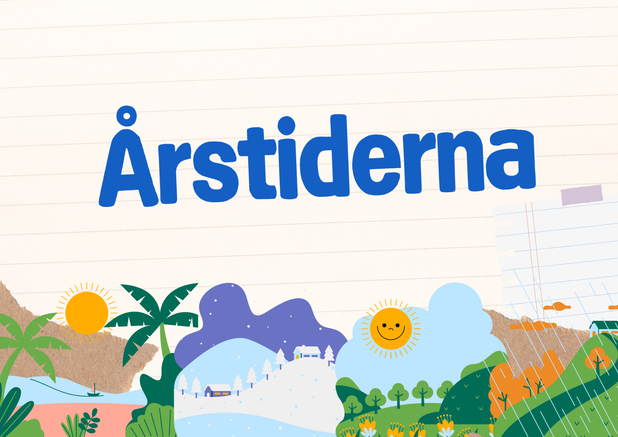 Årstiderna - Läsförståelse och frågor
