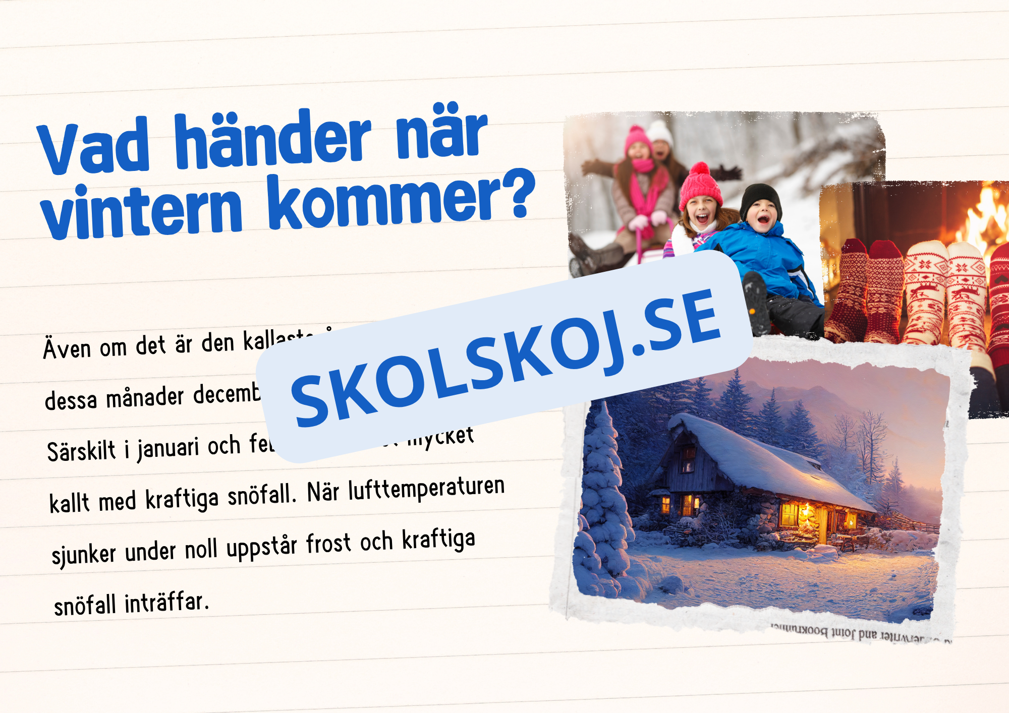 Årstiderna - Läsförståelse och frågor