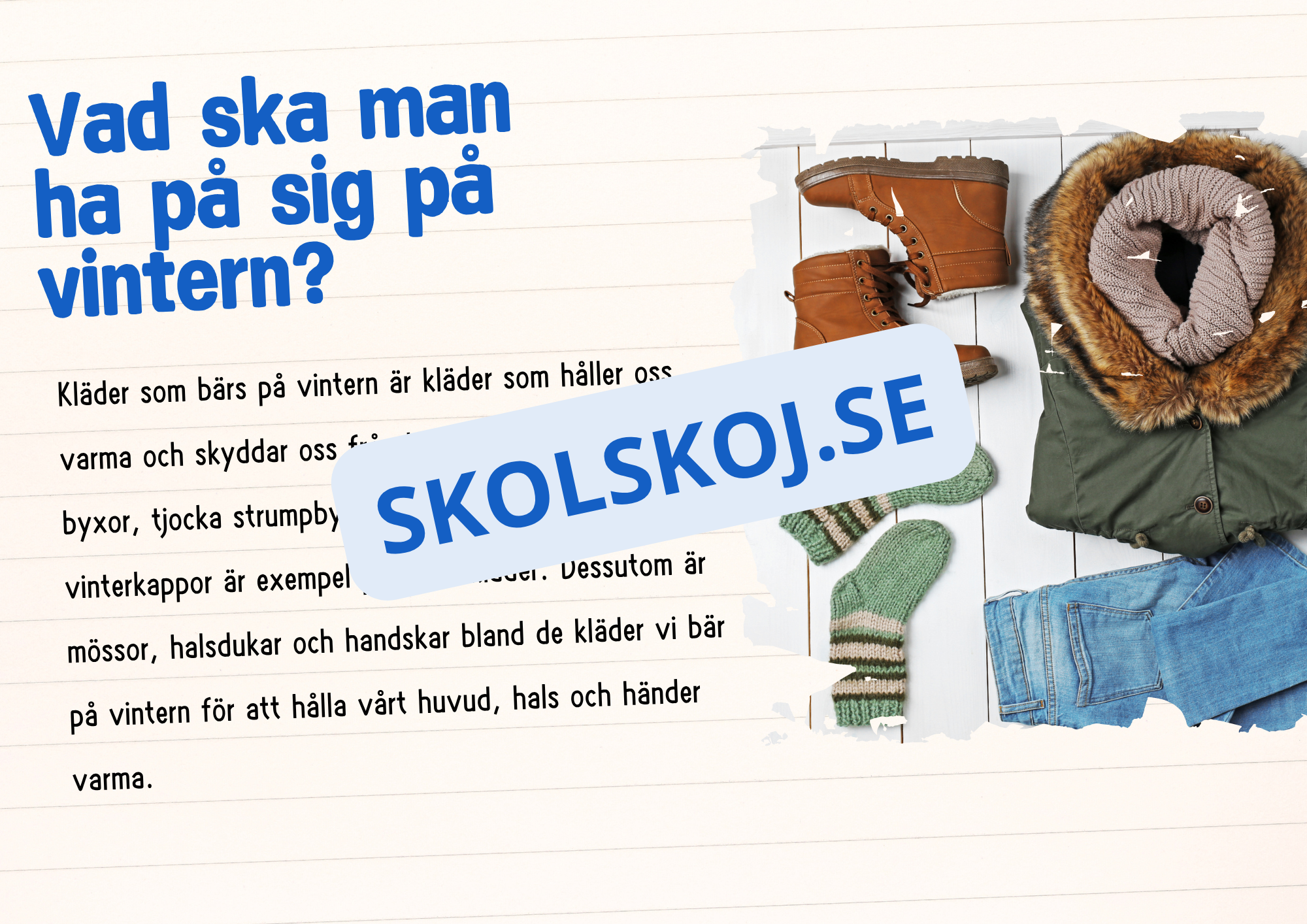 Årstiderna - Läsförståelse och frågor