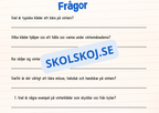 Årstiderna - Läsförståelse och frågor