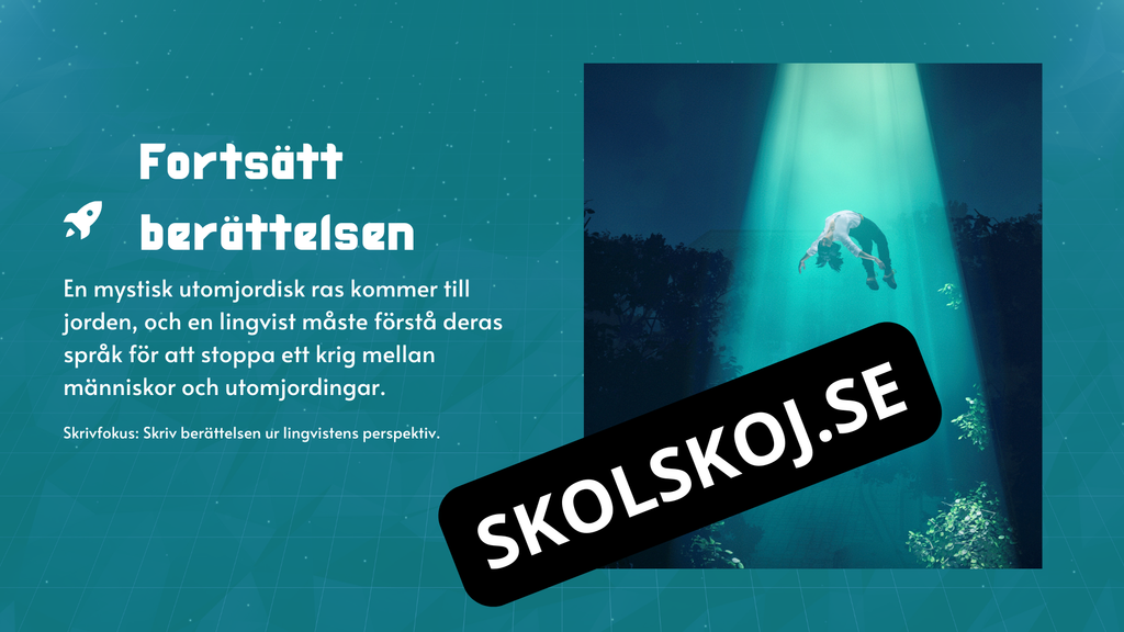 Att skriva en berättelse - Science fiction