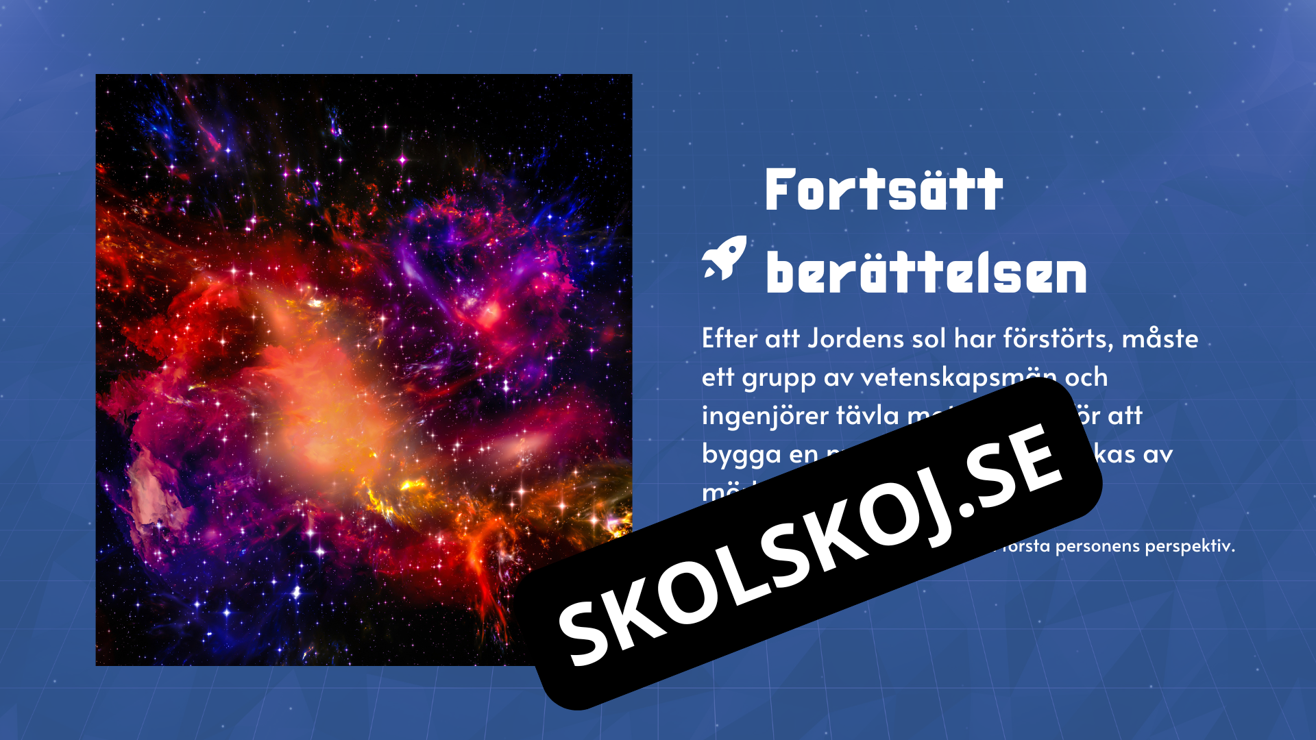 Att skriva en berättelse - Science fiction