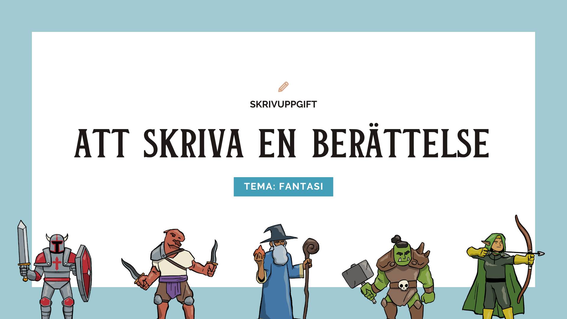 Att skriva en berättelse