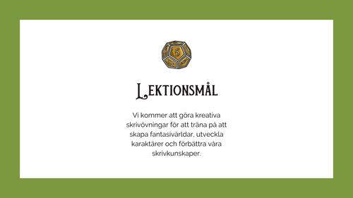 Att skriva en berättelse