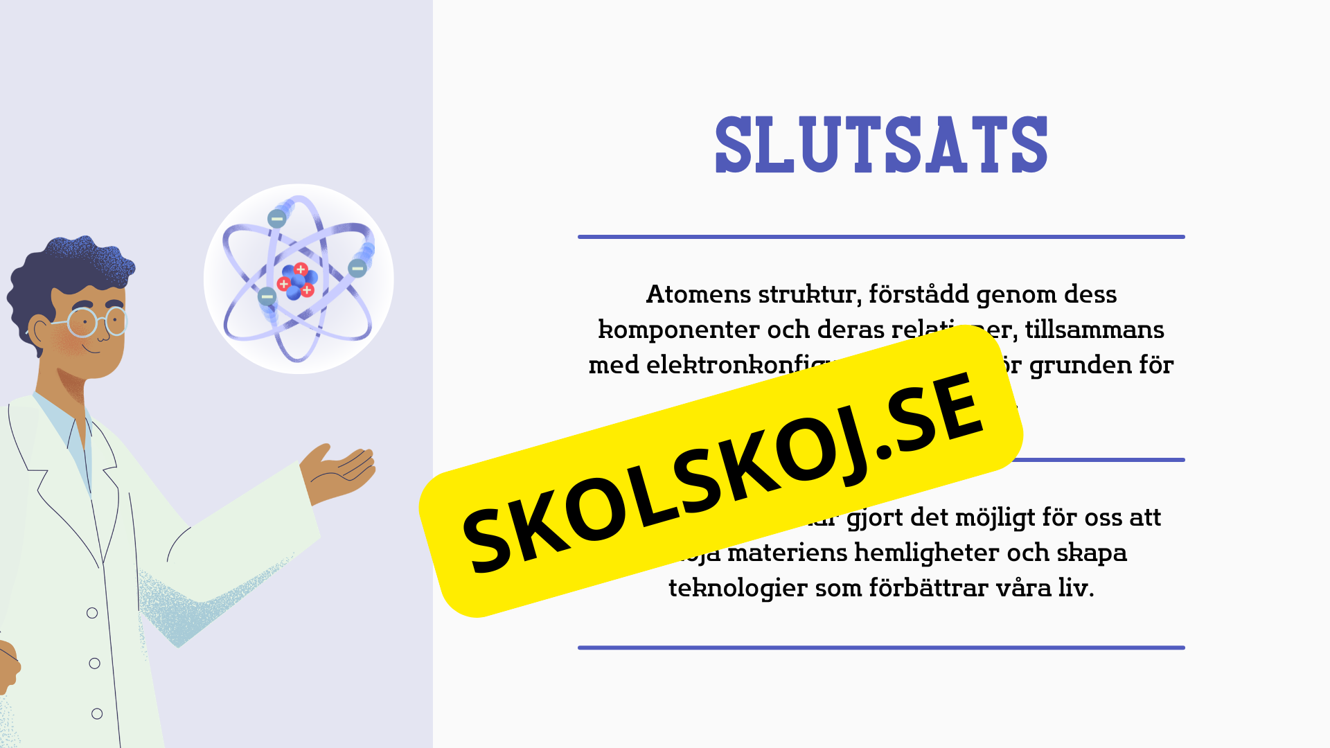 Avkoda atomen - Årskurs 4 - 6