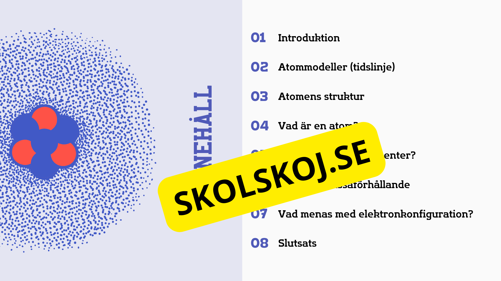 Avkoda atomen - Årskurs 4 - 6