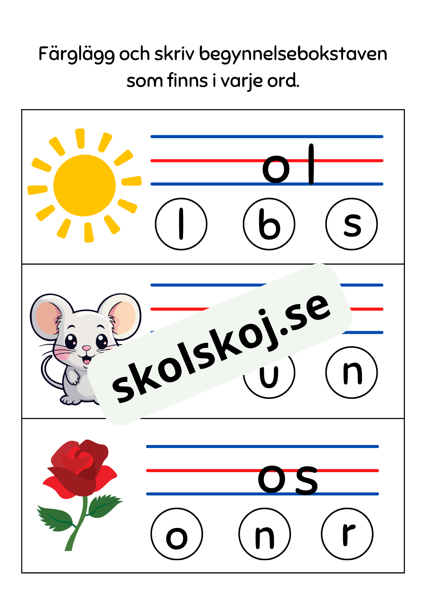 Begynnelsebokstaven