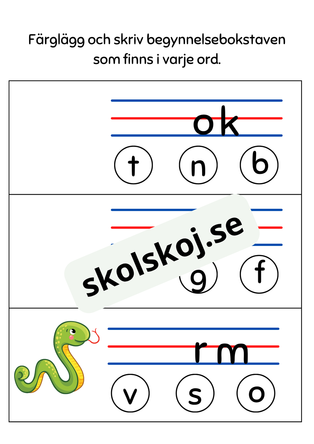 Begynnelsebokstaven