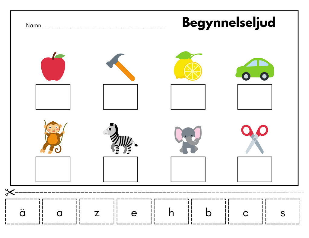 Begynnelseljud - Häfte