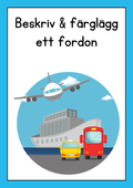 Beskriv och färglägg ett fordon