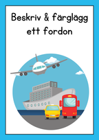 Beskriv och färglägg ett fordon