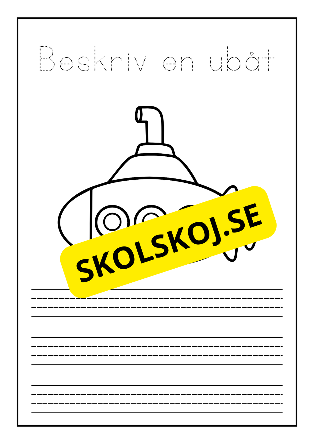 Beskriv och färglägg ett fordon