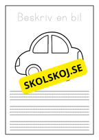Beskriv och färglägg ett fordon