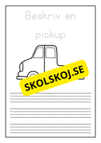 Beskriv och färglägg ett fordon