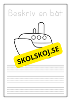 Beskriv och färglägg ett fordon
