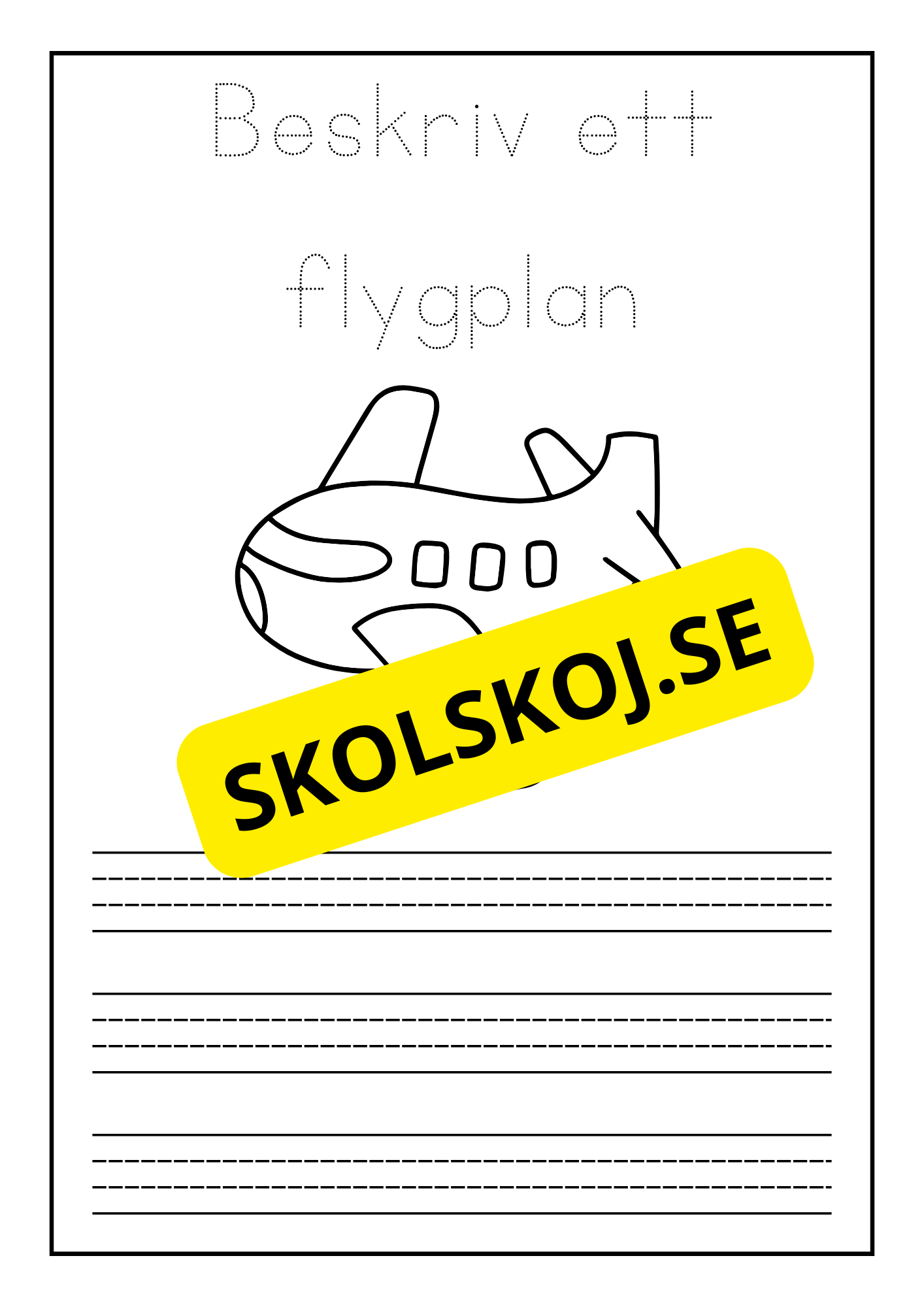 Beskriv och färglägg ett fordon