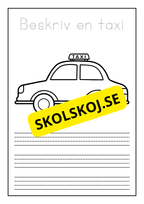 Beskriv och färglägg ett fordon