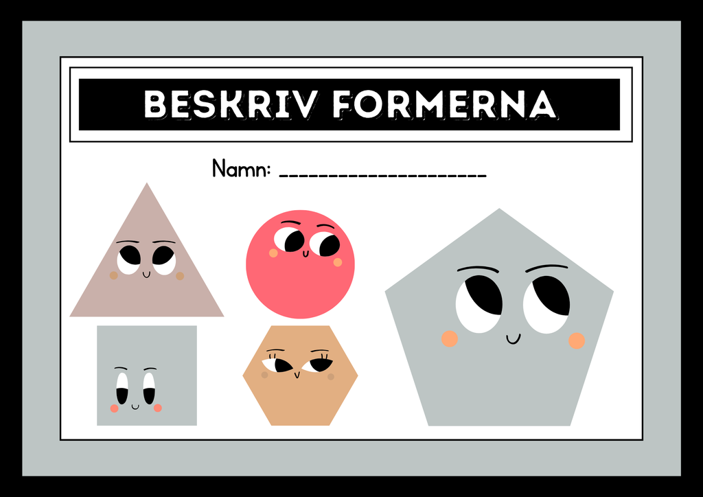 Beskriv formerna - Häfte