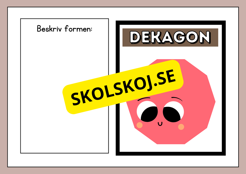 Beskriv formerna - Häfte