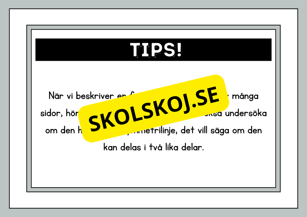 Beskriv formerna - Häfte
