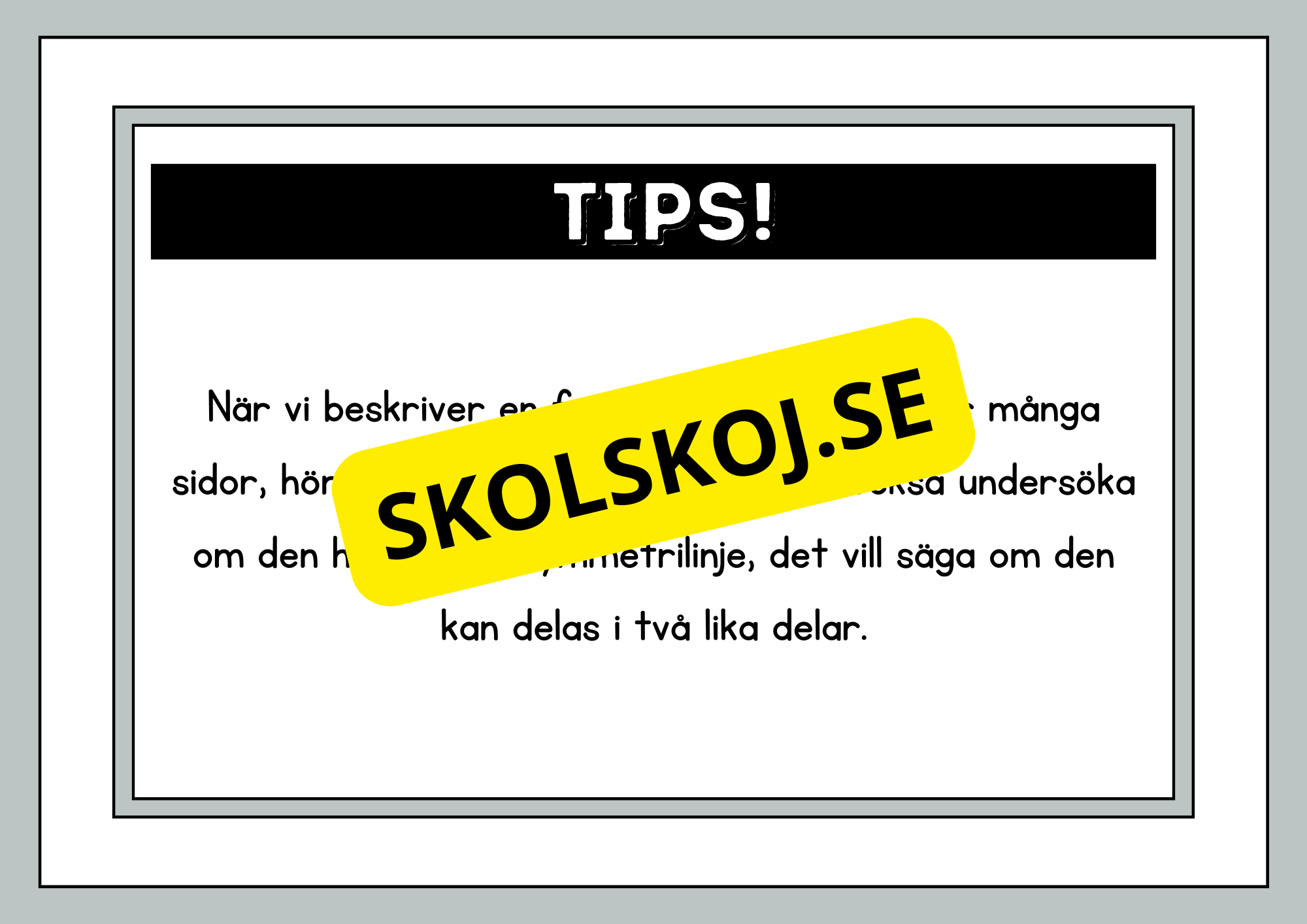 Beskriv formerna - Häfte