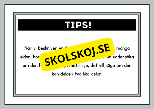 Beskriv formerna - Häfte