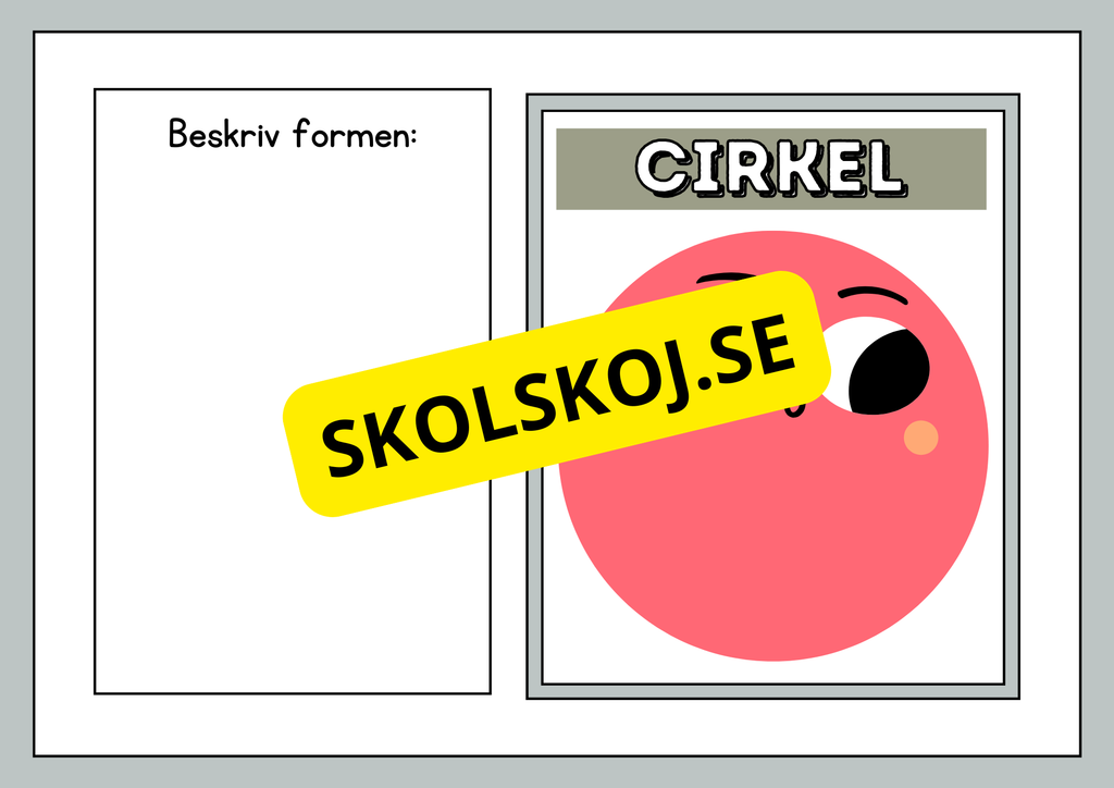 Beskriv formerna - Häfte