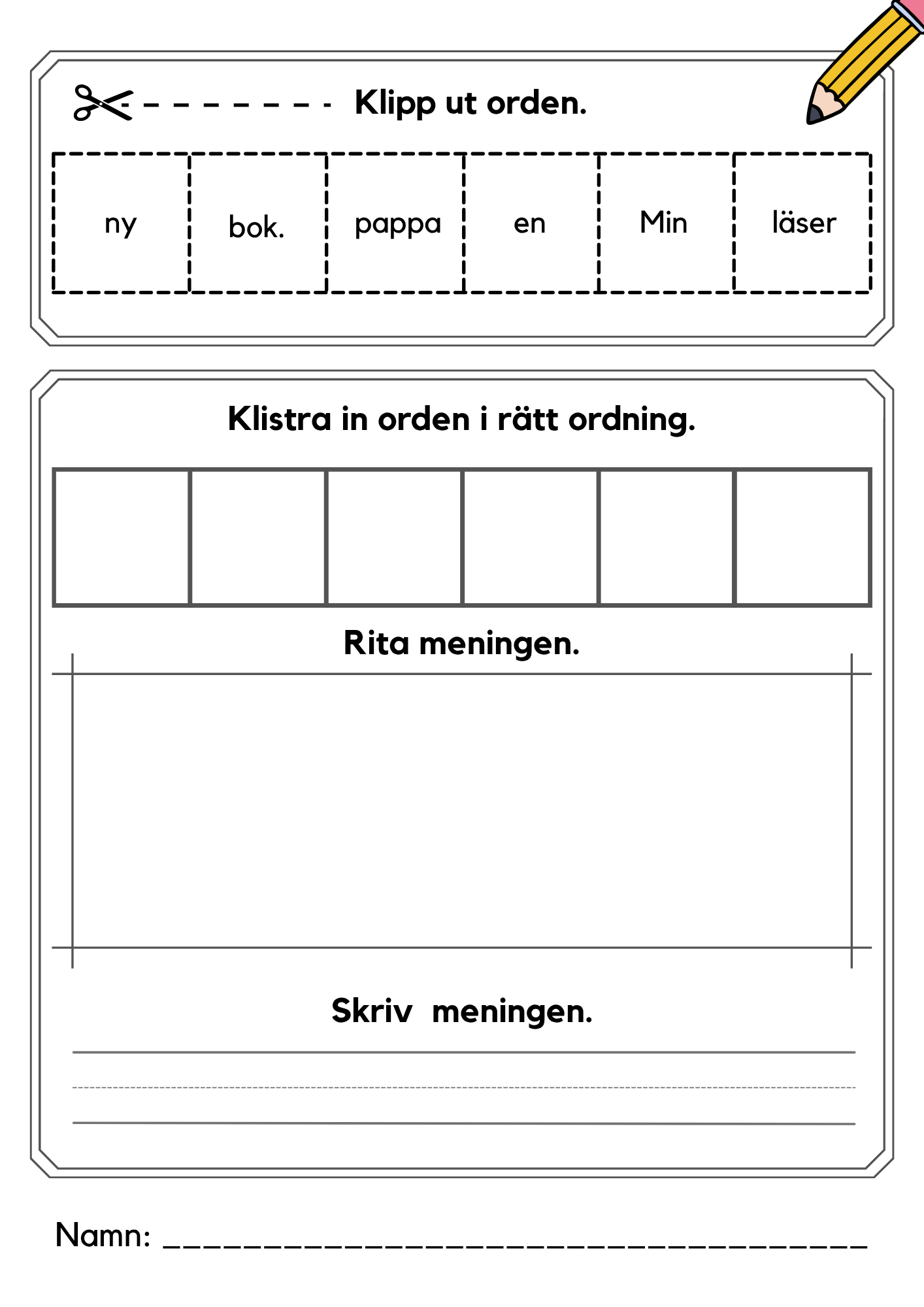 Bilda mening (20 sidor)