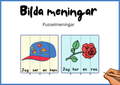 Bilda meningar - Pusselmeningar