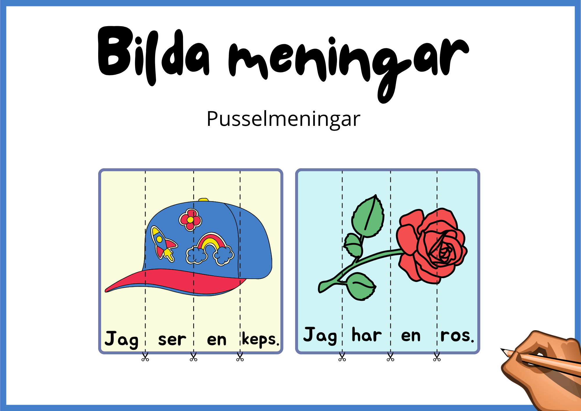 Bilda meningar - Pusselmeningar