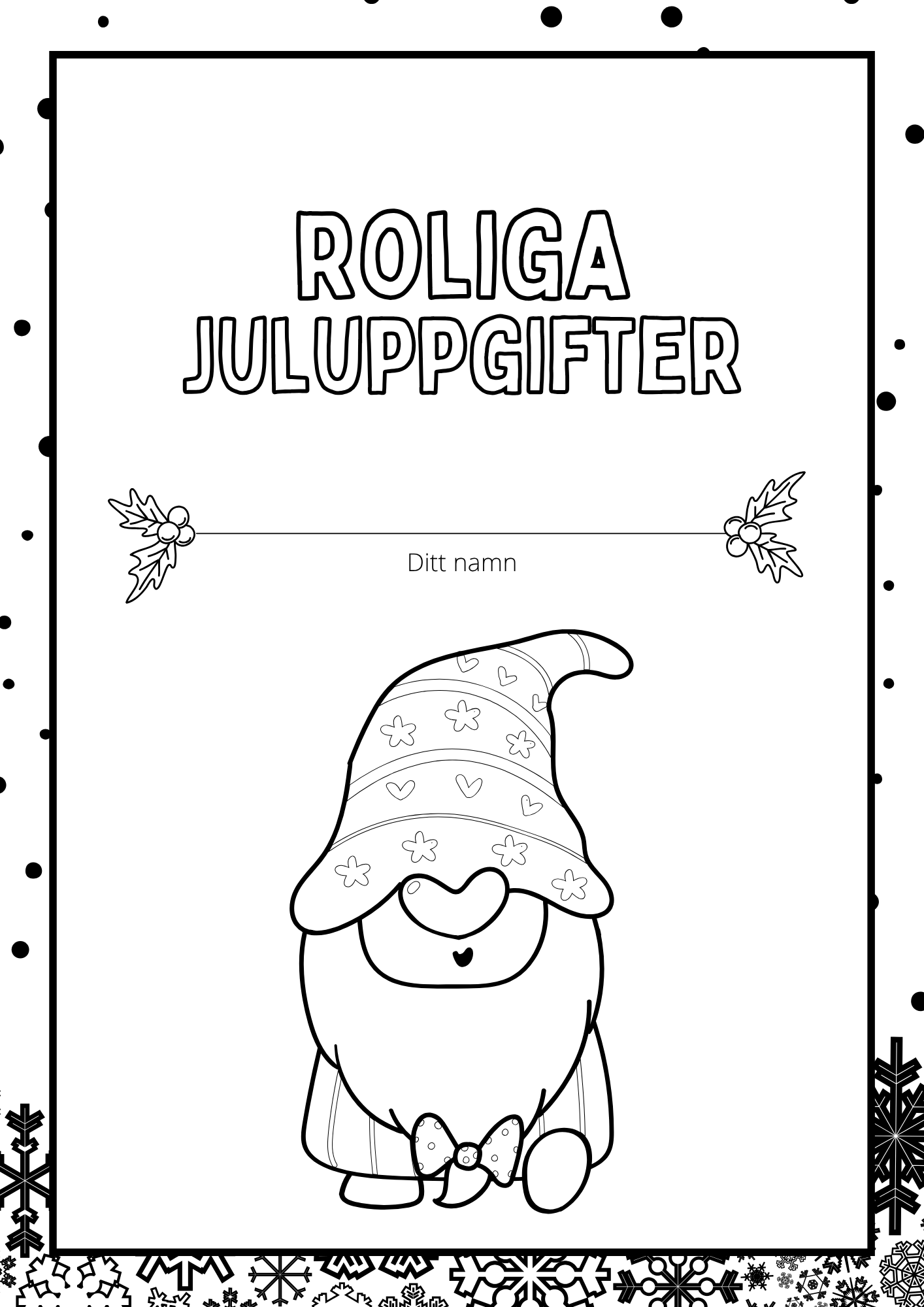Blandade juluppgifter