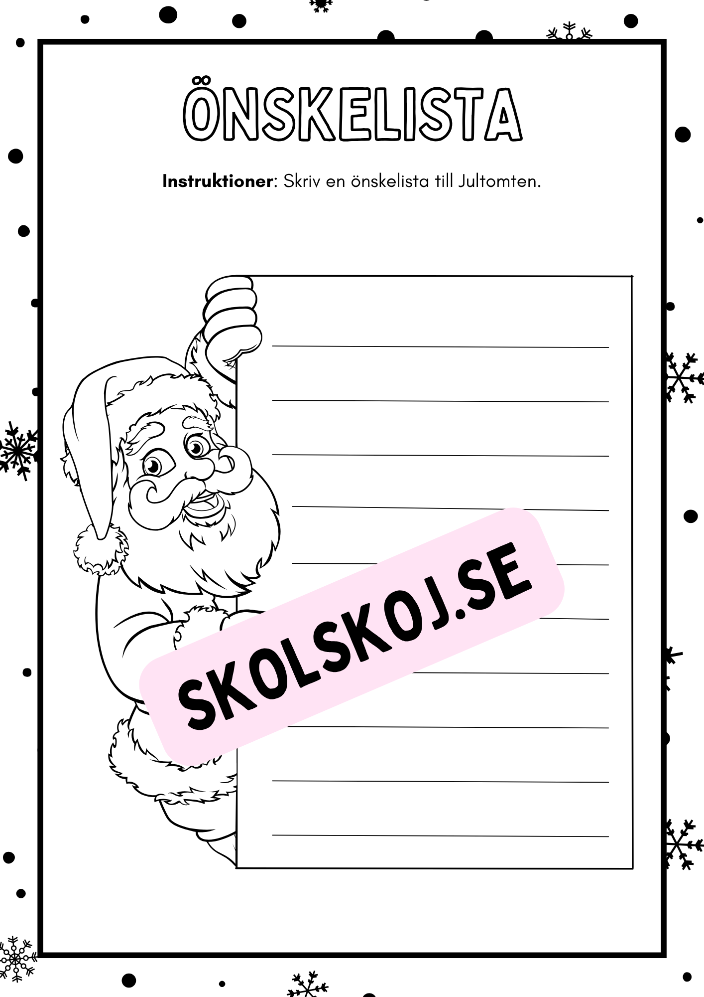 Blandade juluppgifter
