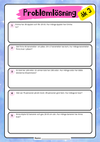 Blandade uppgifter - Problemlösning matematik årskurs 3