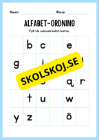 Blandade uppgifter - Förskoleklass- Årskurs 1