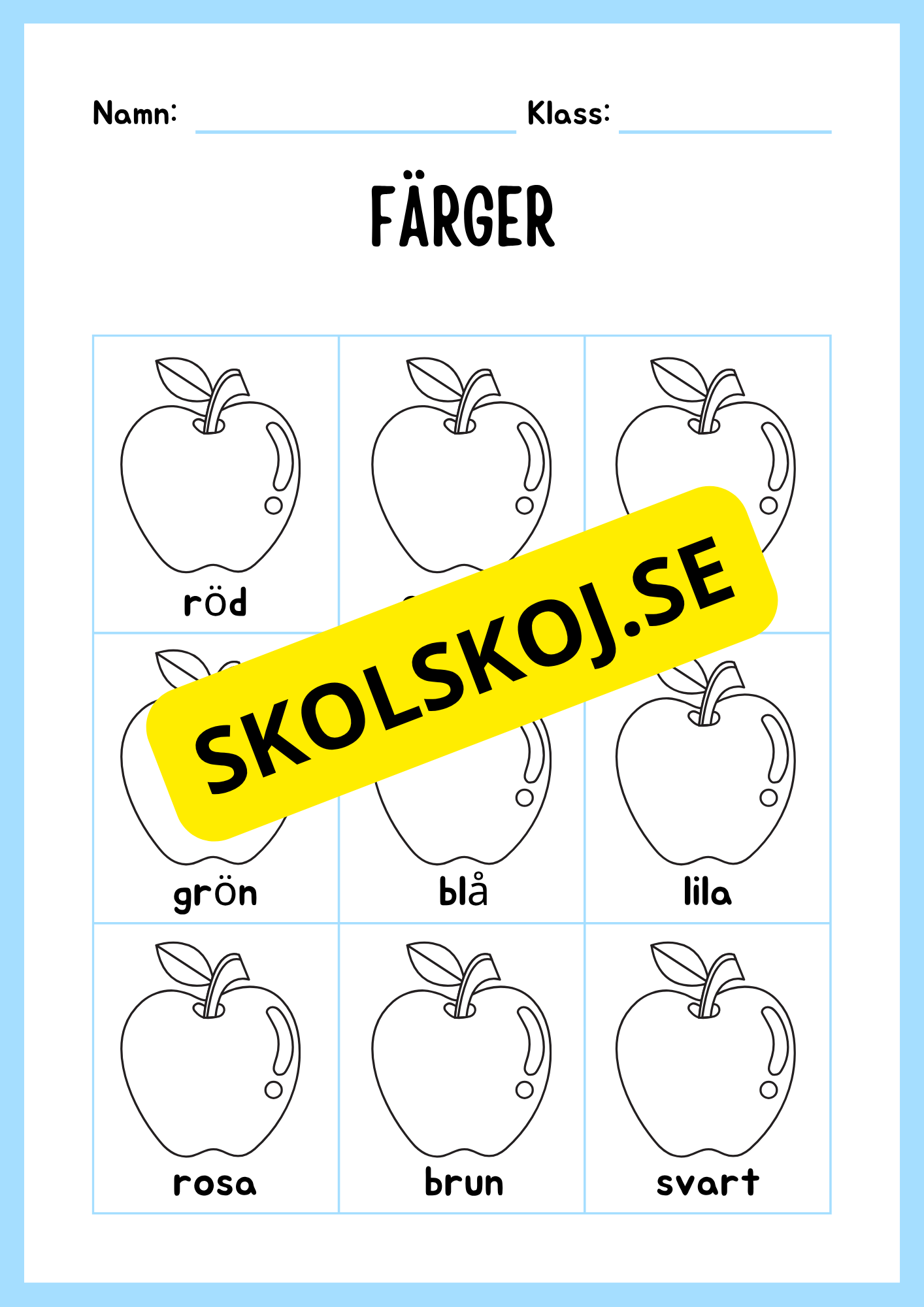Blandade uppgifter - Förskoleklass- Årskurs 1