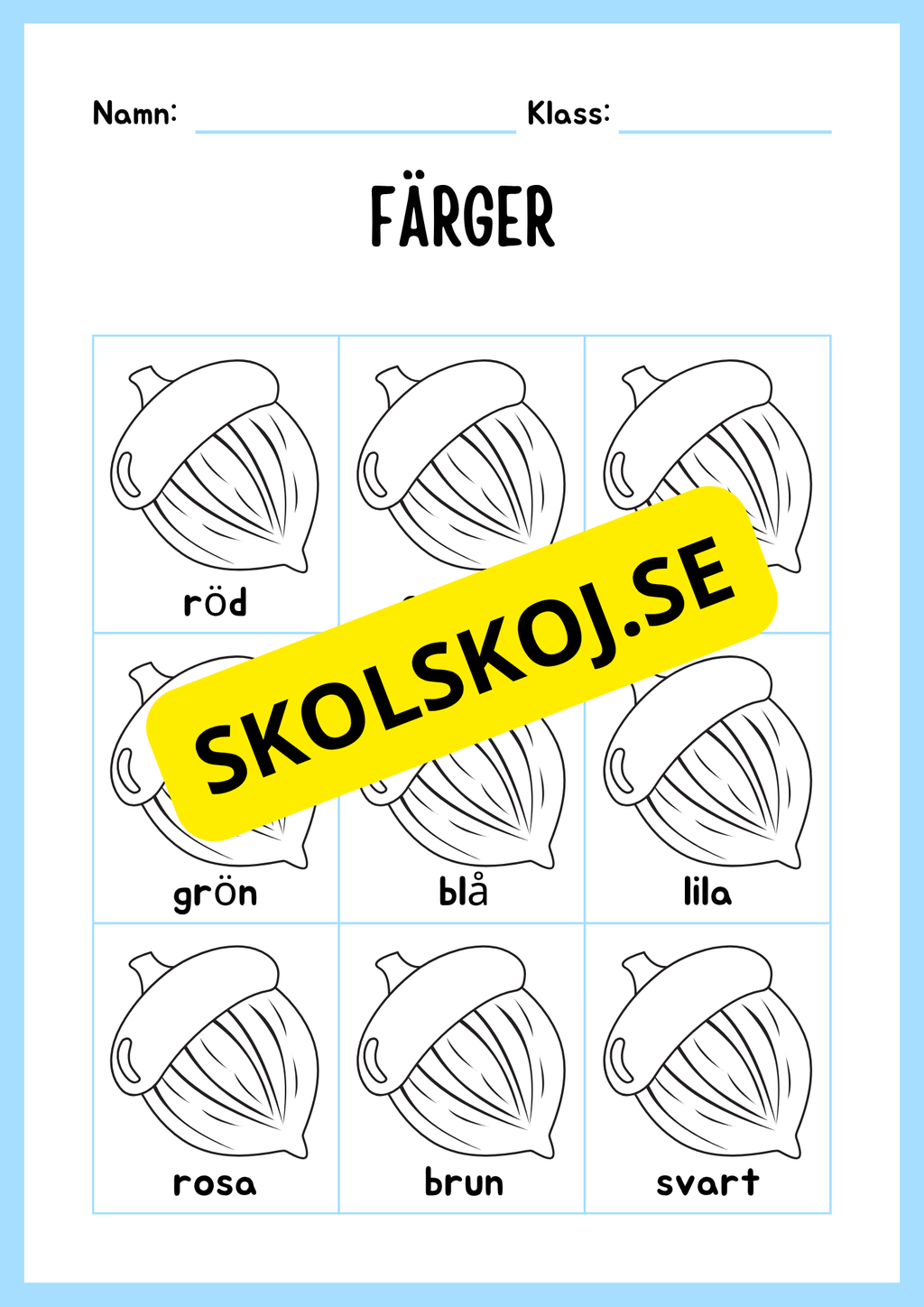 Blandade uppgifter - Förskoleklass- Årskurs 1