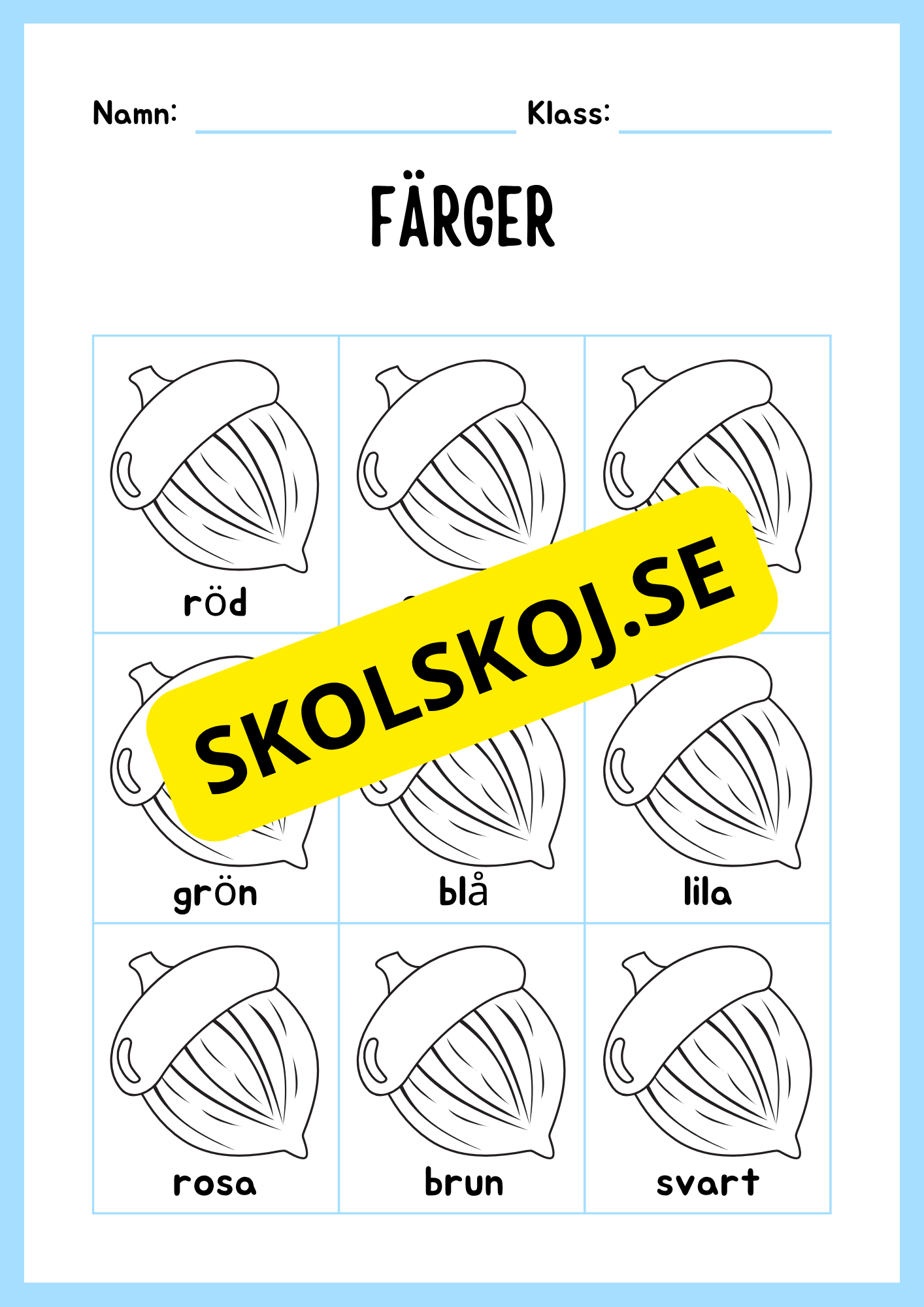 Blandade uppgifter - Förskoleklass- Årskurs 1
