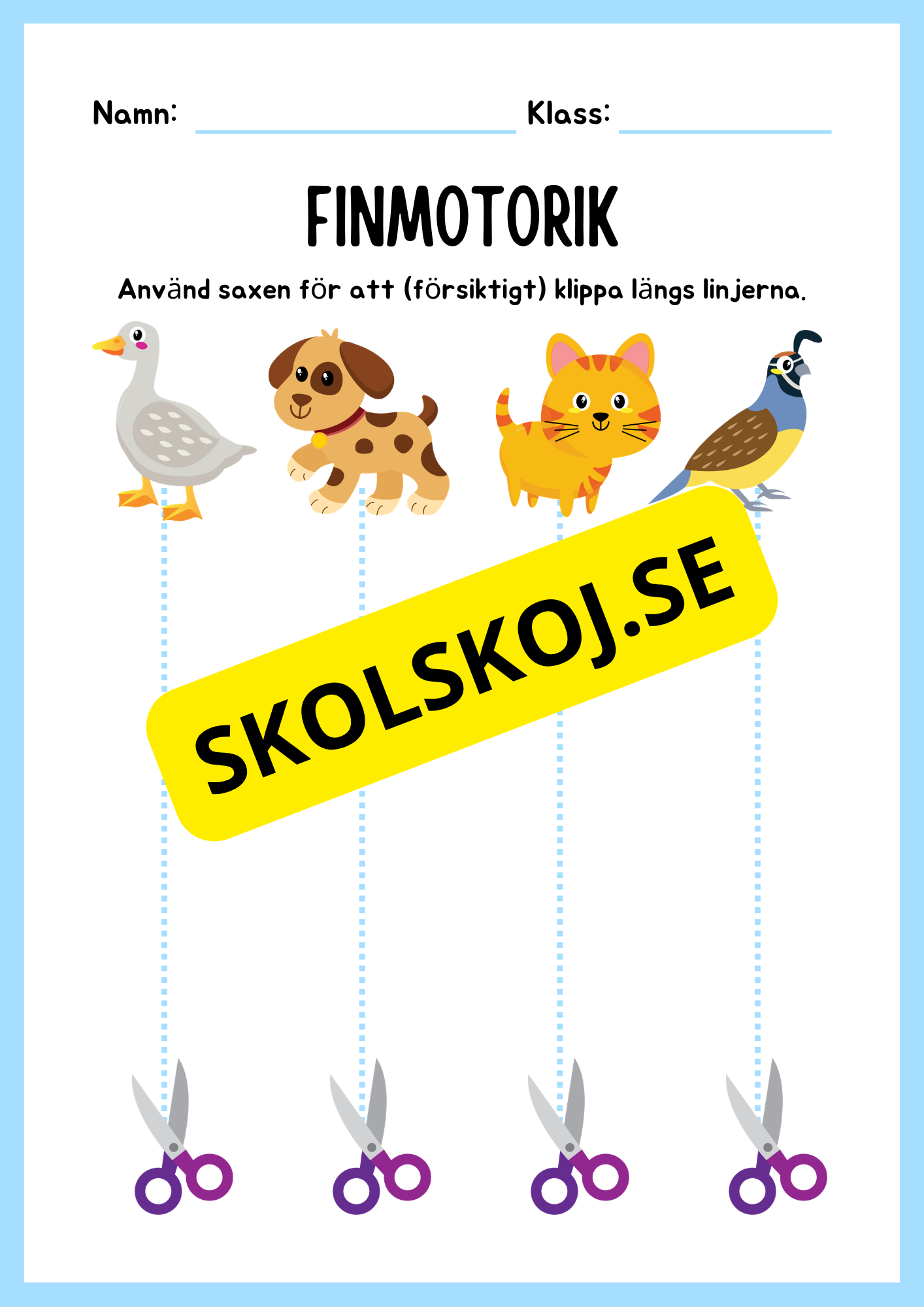 Blandade uppgifter - Förskoleklass- Årskurs 1