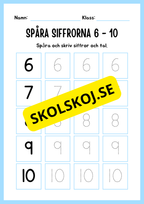 Blandade uppgifter - Förskoleklass- Årskurs 1